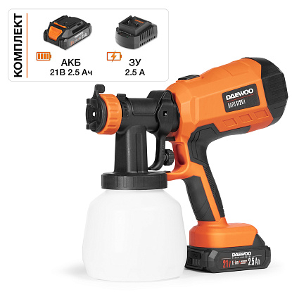 Краскопульт аккумуляторный DAEWOO DAPS 1121Li SET